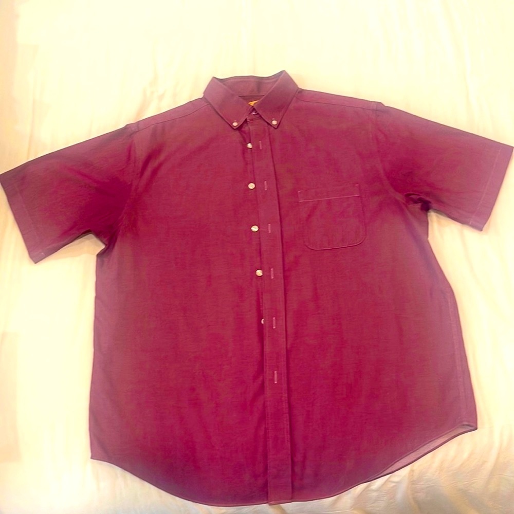 Burgundy dress shirt